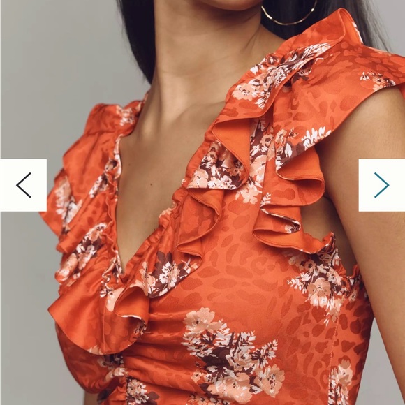 Floral Red Dress - Picture 10 of 12